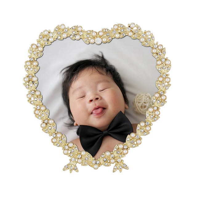Contessa Heart 3.5" Frame - Gold