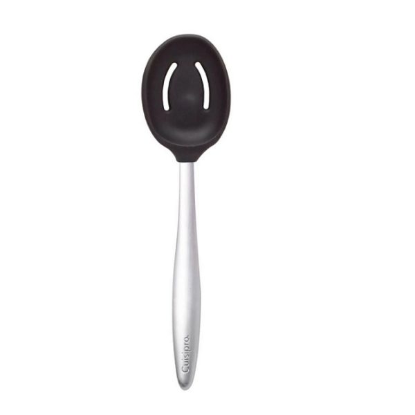 Silicone Piccolo Slotted Spoon -Black