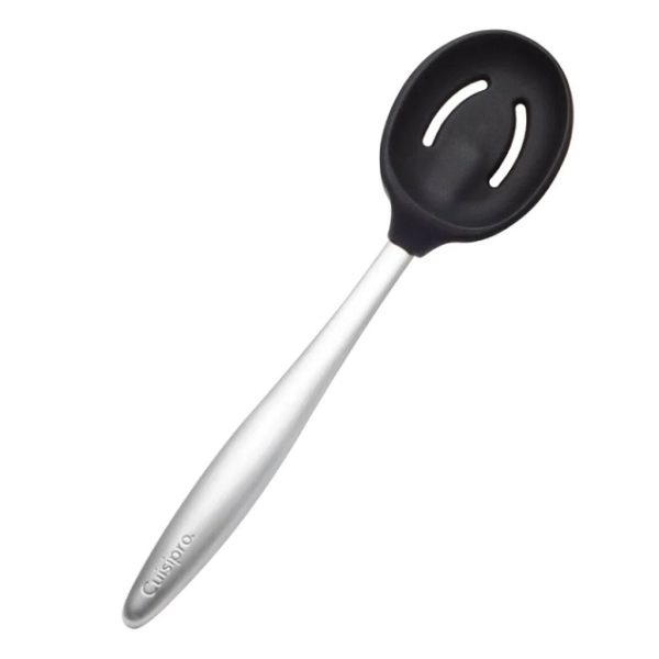 Silicone Piccolo Slotted Spoon -Black