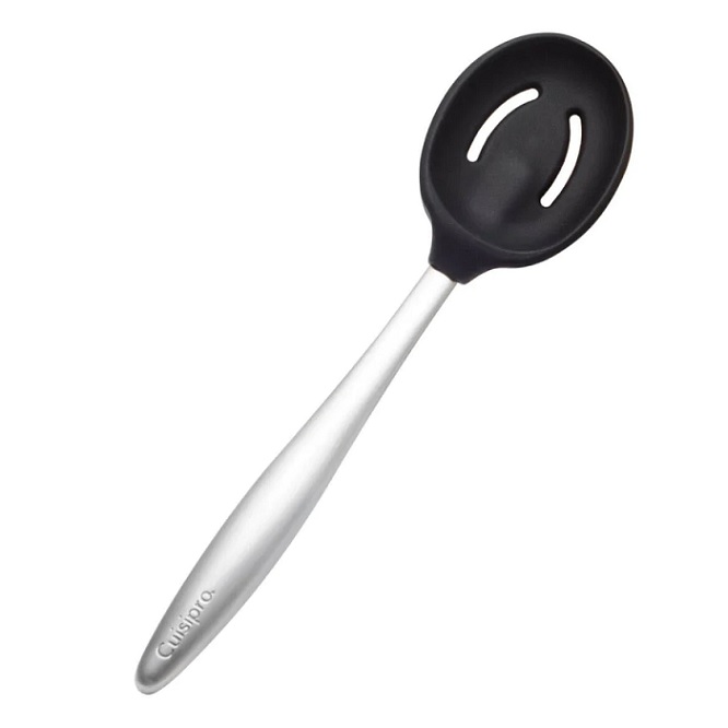 Silicone Piccolo Slotted Spoon -Black