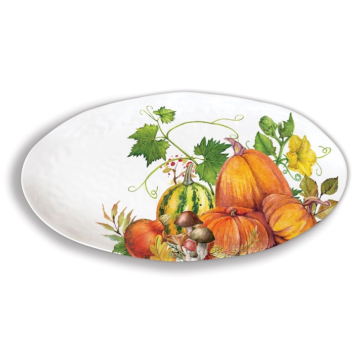Pumpkin Prize Melamine Serveware Oval Platter