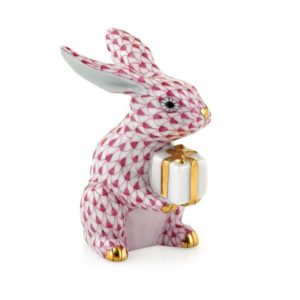 Herend Celebration Bunny - Raspberry