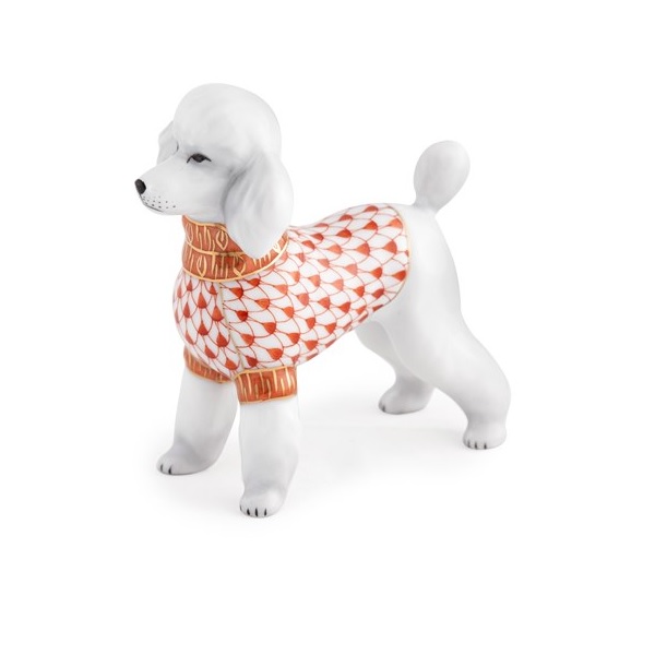 Herend Toy Poodle - Rust