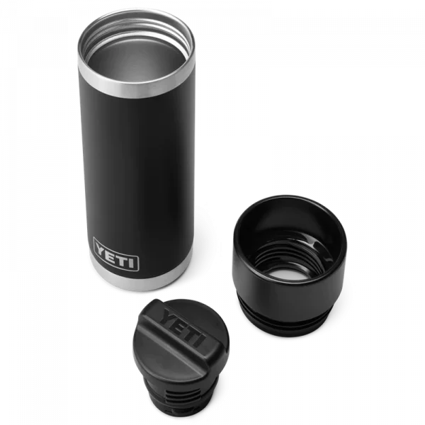 Yeti Rambler 18oz Bottle With Hotshot Cap - Black