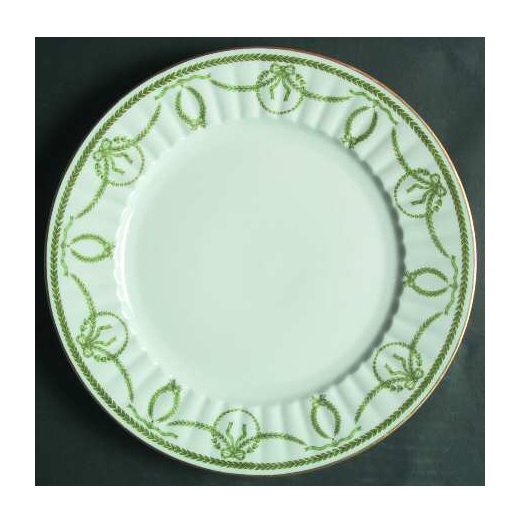 Royal Limoges Cheverny Dessert Plate - Green