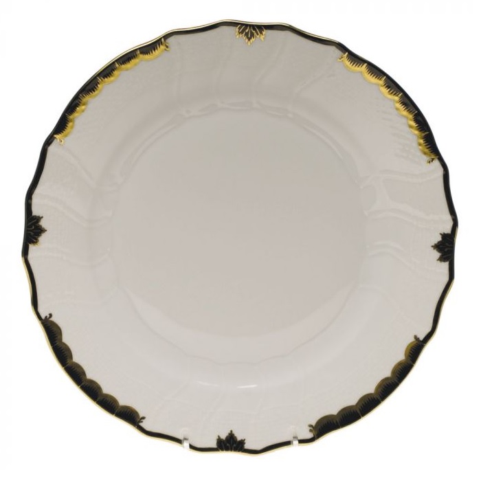 Herend Princess Victoria Dinner Plate - Black