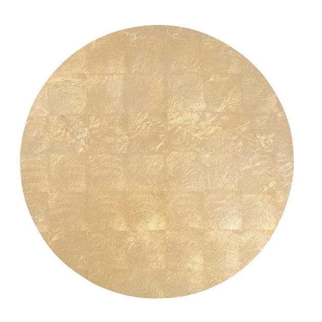 Round Lacquer Placemat - Gold