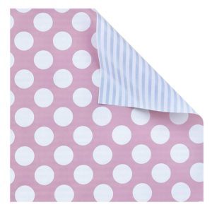 Jillson & Roberts 2-sided, Pastel Pink and Blue Gift Paper