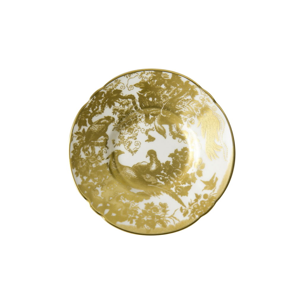 Royal Crown Derby Aves Gold Coffee Saucer