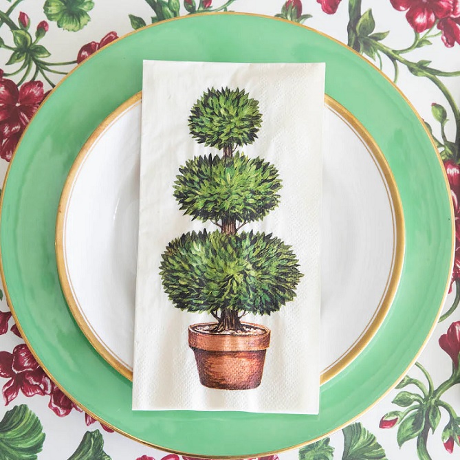 Topiary Guest Napkins