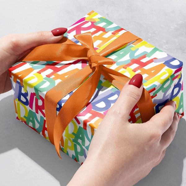 Jillson Roberts Gift Wrap - Rainbow Birthday