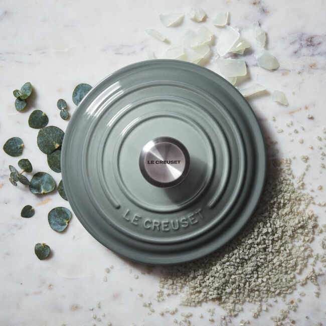 Le Creuset 5.5 Qt Round Dutch Oven - Sea Salt