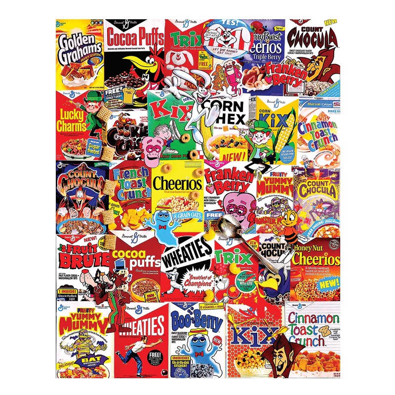Cereal Boxes  - 1000 Piece Jigsaw Puzzle