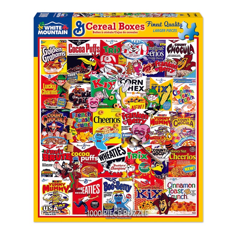 Cereal Boxes  - 1000 Piece Jigsaw Puzzle