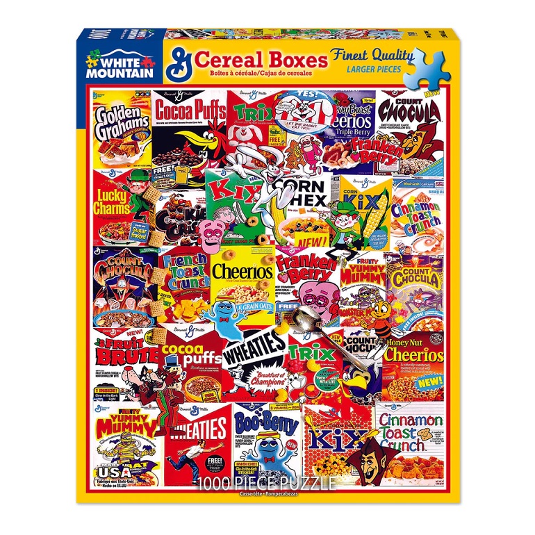 Cereal Boxes - 1000 Piece Jigsaw Puzzle Cereal Boxes - 1000 Piece Jigsaw Puzzle