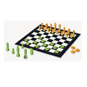 Chess & Checkers: Orange and Green Edition