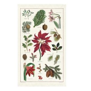 Cavallini & Co. Christmas Botanica Holiday Cotton Tea Towel
