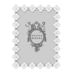 Olivia Riegel Clover Frame 5" x 7" - White