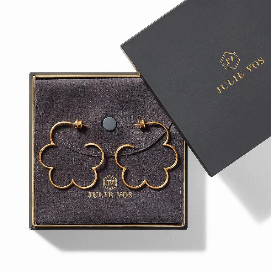 Julie Vos Gardenia Hoop - Large