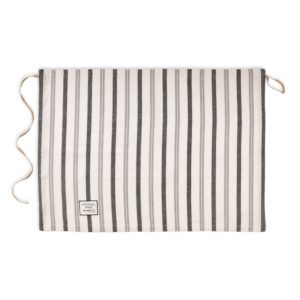 Kitchen Stripe Dishtowel Apron - Gray/Black