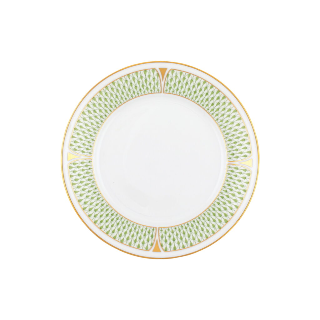 Herend Art Deco Salad Plate Green