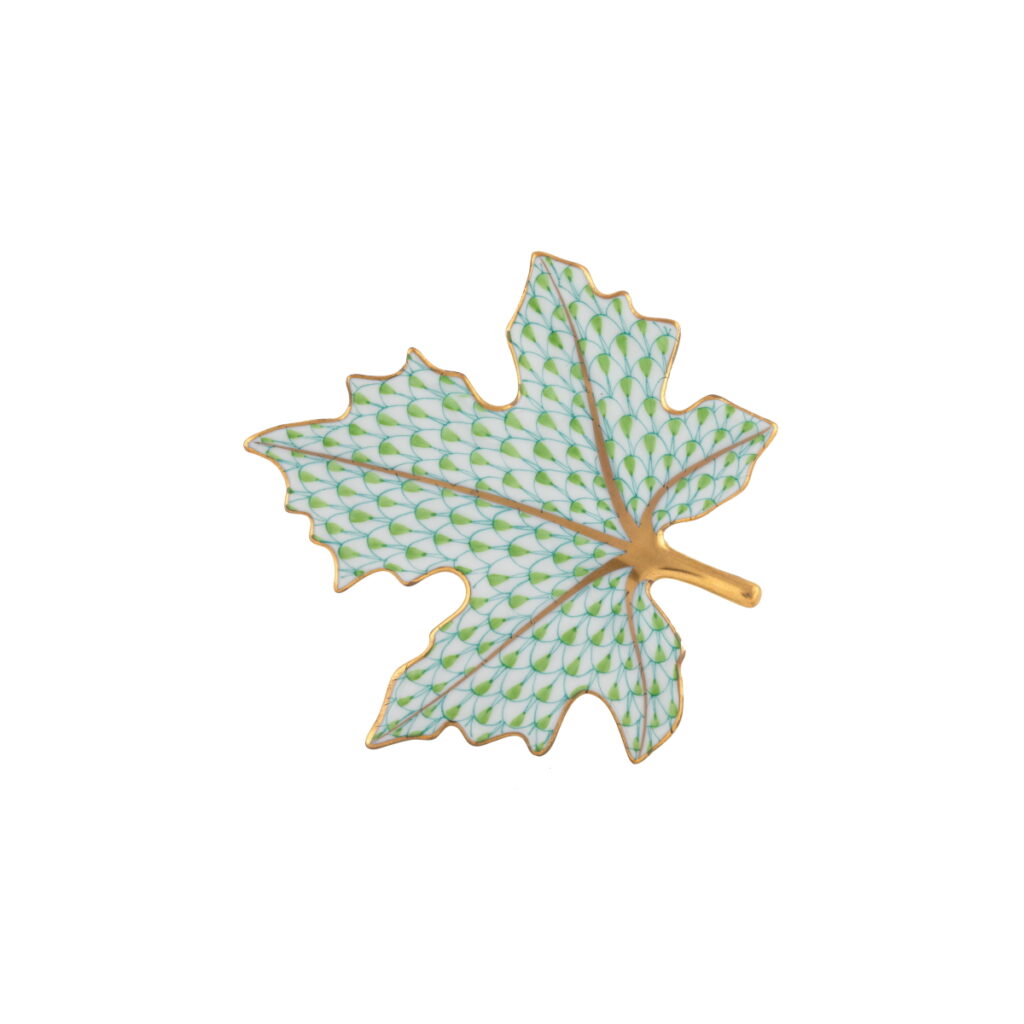 Herend Maple Leaf - Key Lime