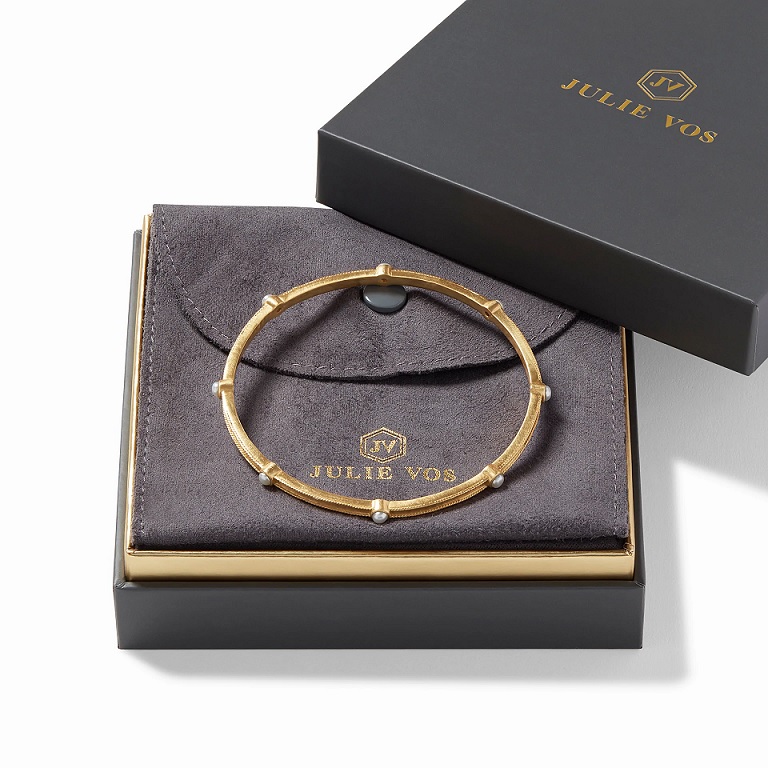 Julie Vos Monaco Pearl Bangle - Medium
