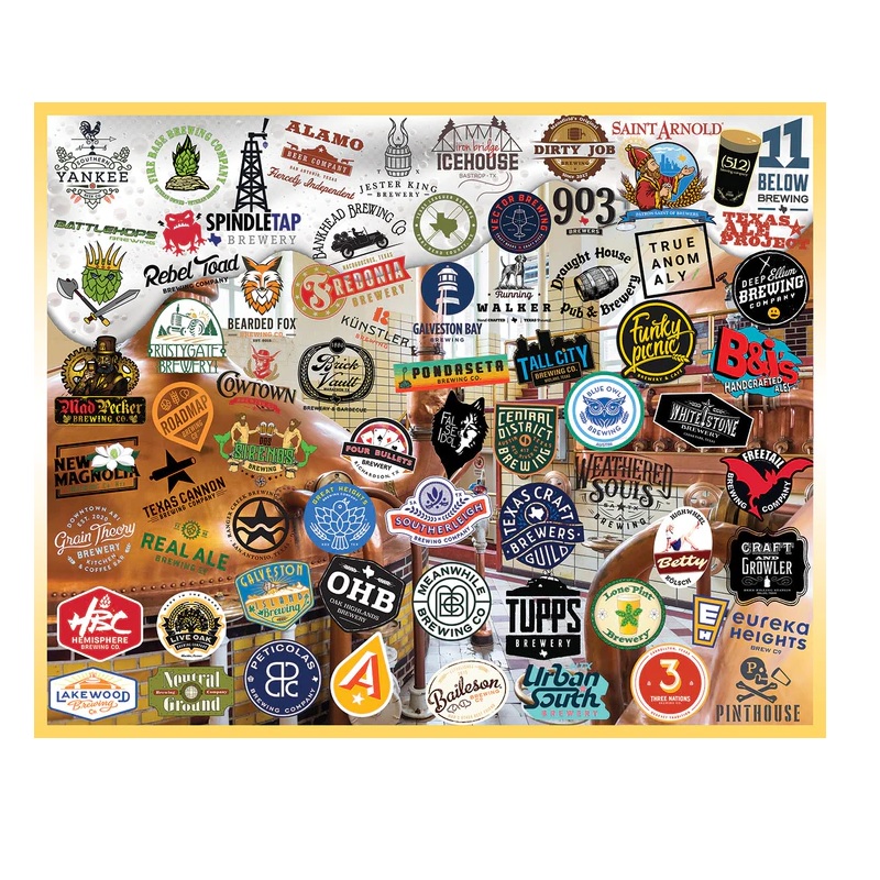 Texas Craft Beer - 1000 Piece Jigsaw Puzzle