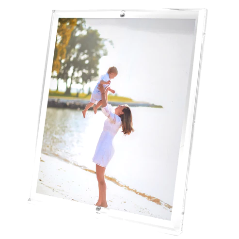 BEVELED ACRYLIC CLEAR 8X10 FRAME