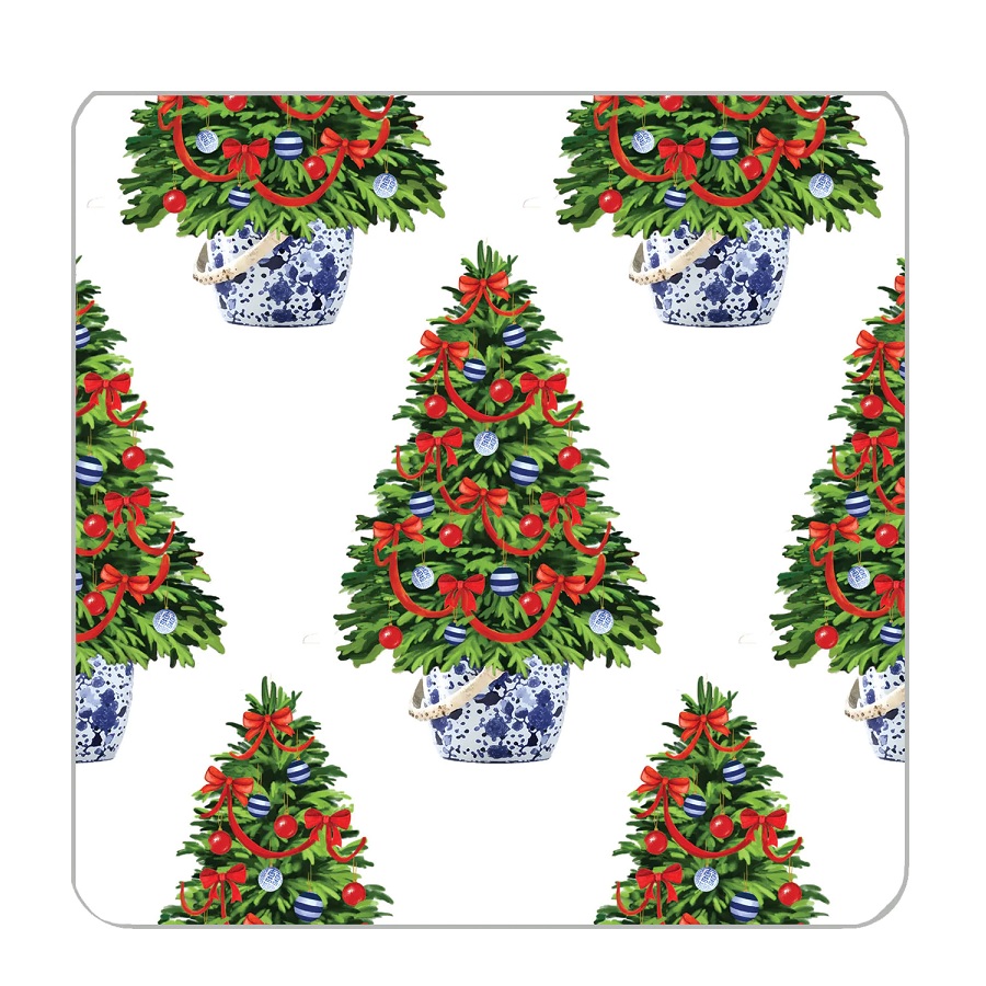 Christmas Tree Paper Coasters