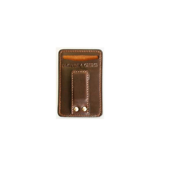 Dark Brown Money Clip Wallet