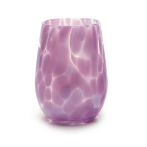 Fritsy Stemless Wine Glass - Opal Violet