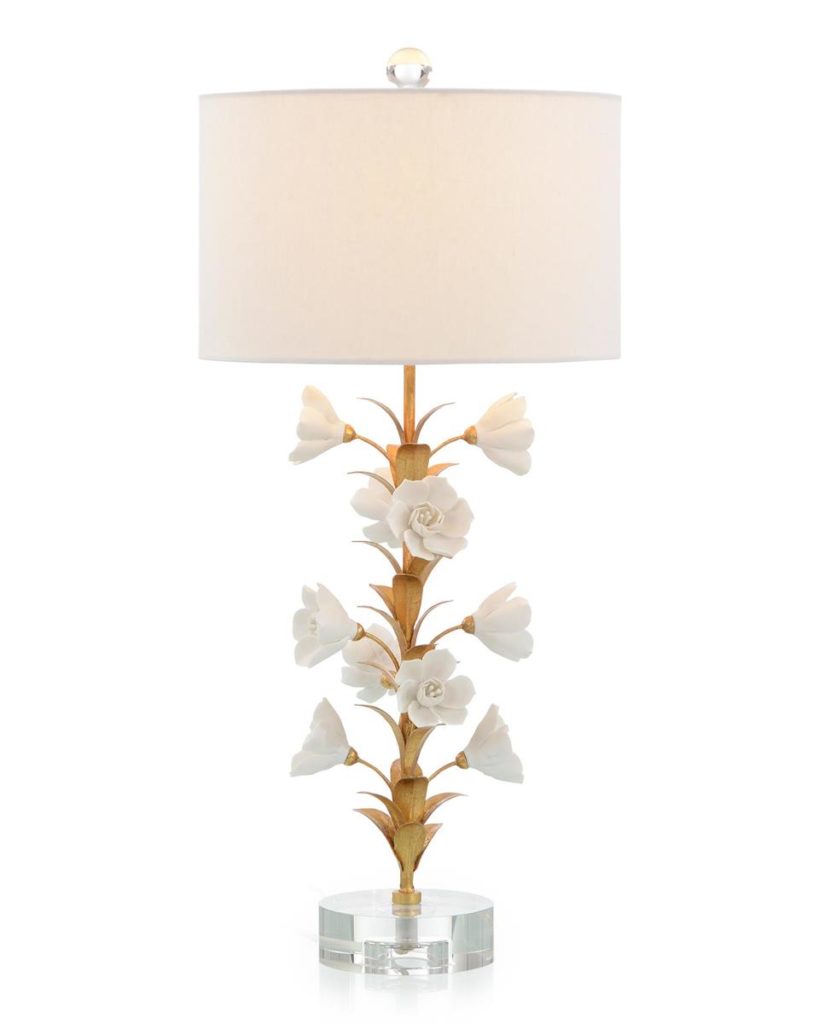 PORCELAIN FLOWER TABLE LAMP