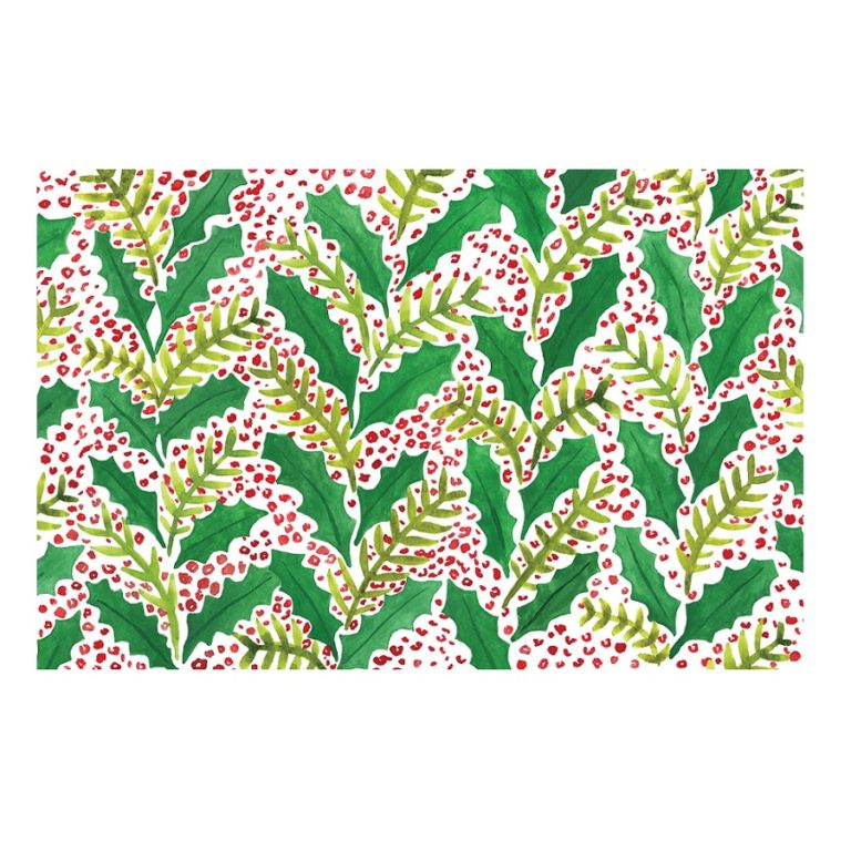 Jolly Holly Paper Placemats Berings