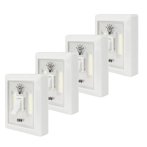 LitezAll COB LED Wireless Mini Light Switch 4 Pack