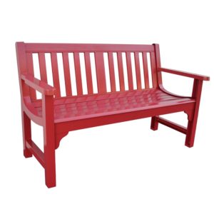 Charleston Bench in Glossy Red