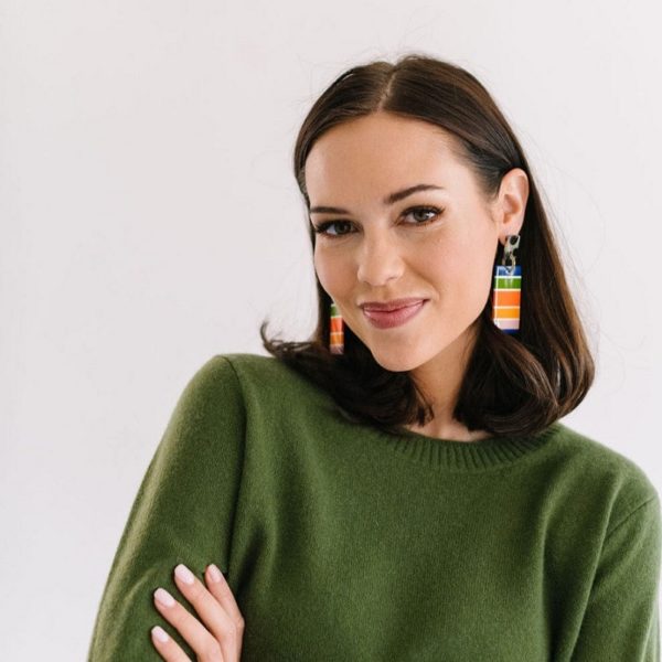 Texas Stripe Cabana Earrings