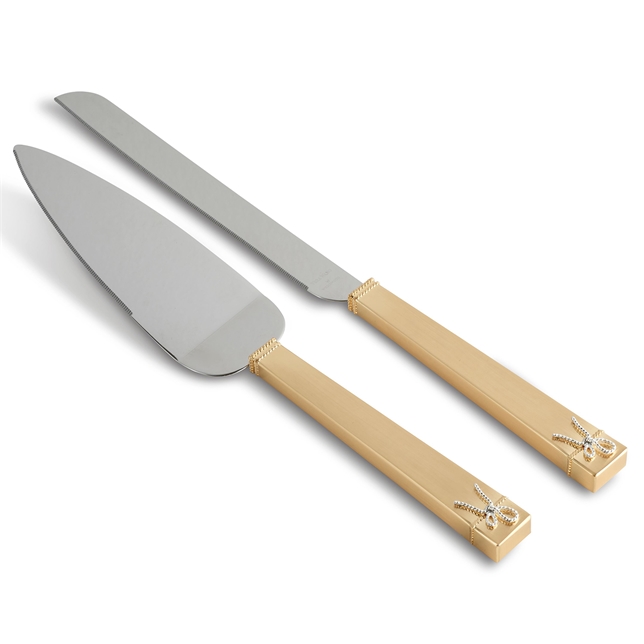 Wedgwood Love Knots Gold Cake Knife & Server