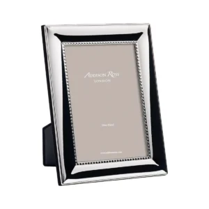 Addison Ross Beaded Silver-Plated 5x7 Picture Frame