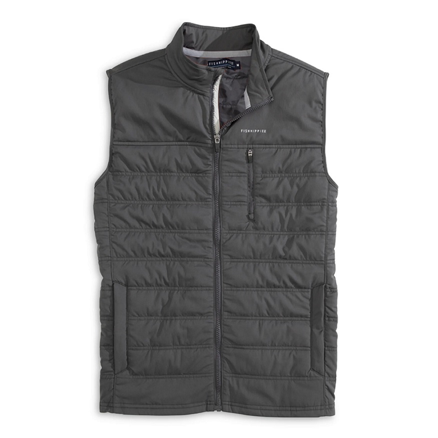Brooker Quilted Vest - Charcoal