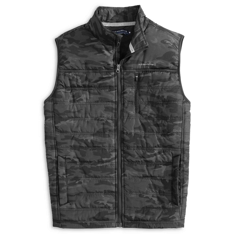Brooker Resolve Quilted Vest - Camo Charcoal