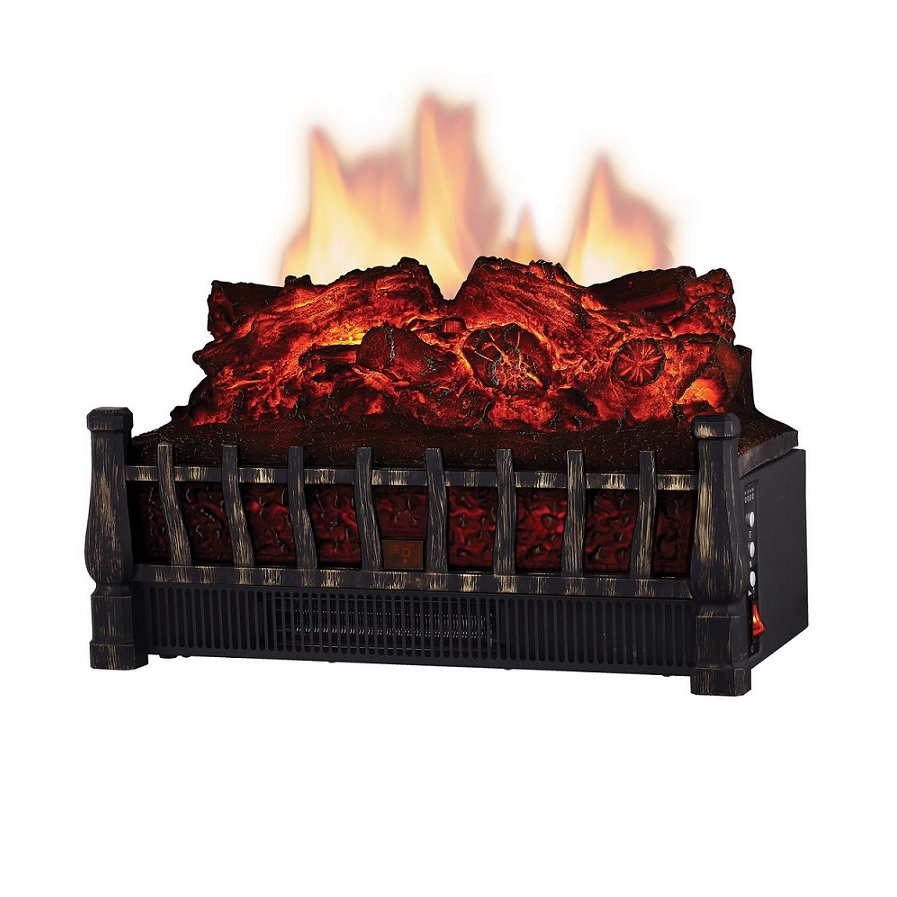 Electric Log Insert Heater with Firebox Projection
