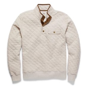 Epic Quilted Fleece Pullover - Oatmeal