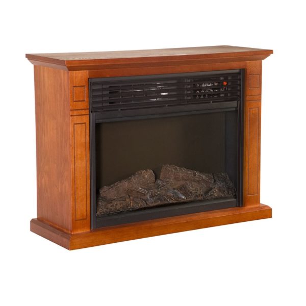 Mobile Quartz Electric Fireplace with Real Flame™ Technology