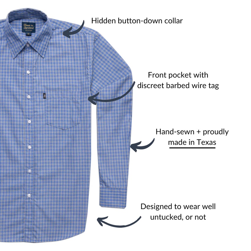 Texas Check Shirt - Sutton/Blue | Berings
