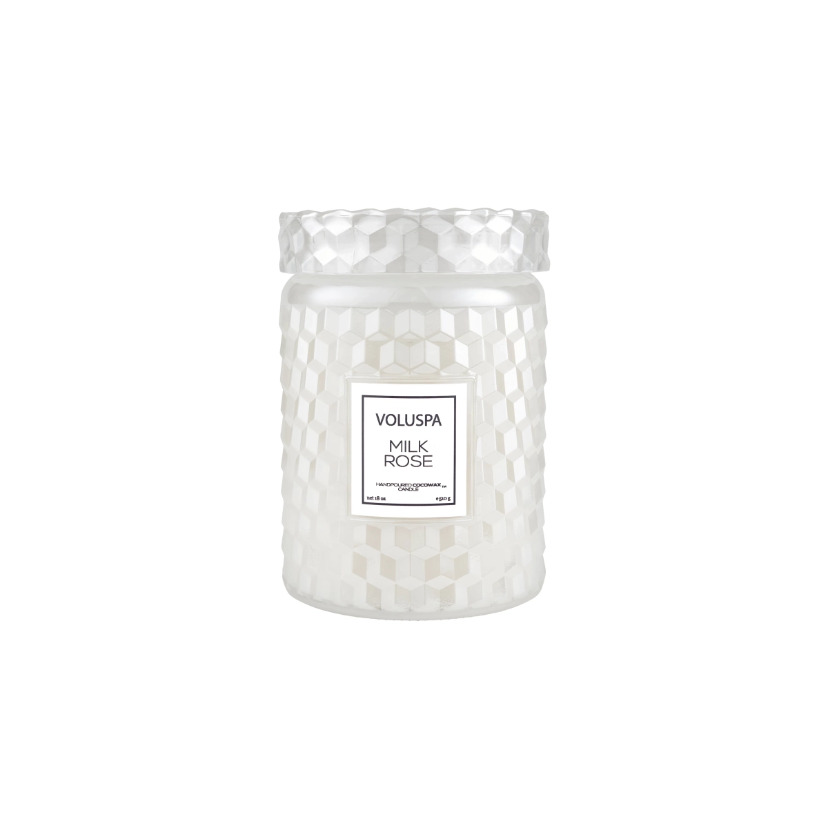 Voluspa Milk Rose 18 oz Large Jar Candle