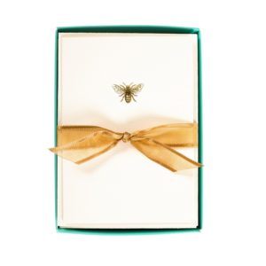 Boxed Note Cards - Gold Bee