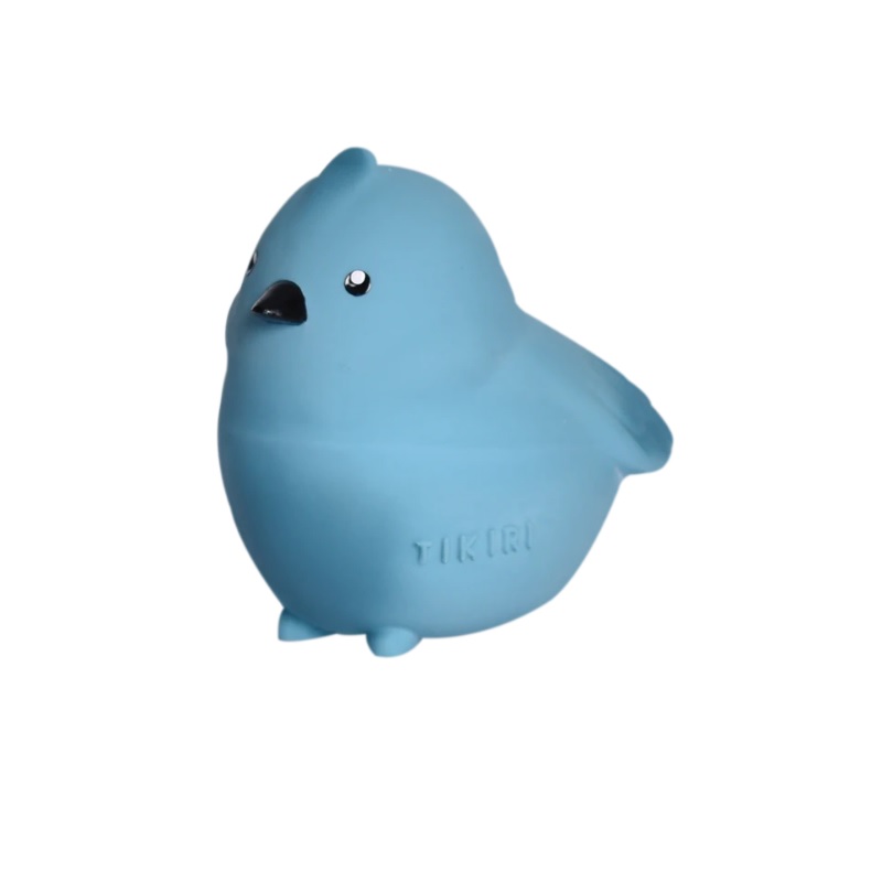 Bird Natural Rubber Teether, Rattle & Bath Toy