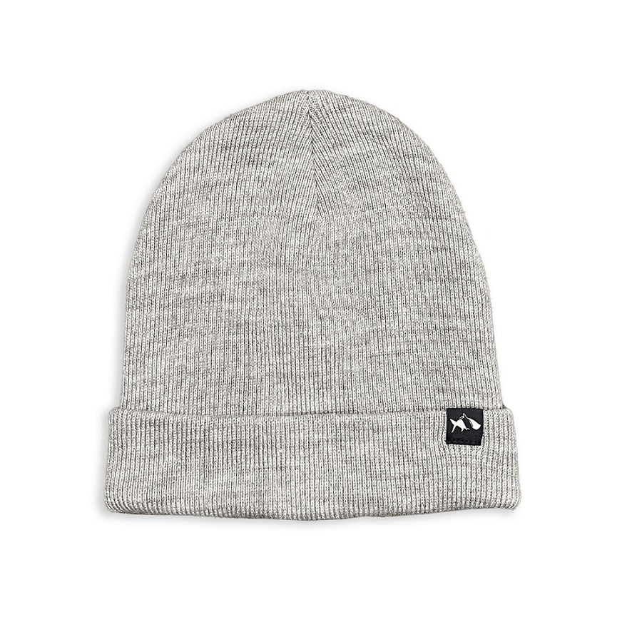 The Ribbed Fish Hippie Beanie  - Charcoal