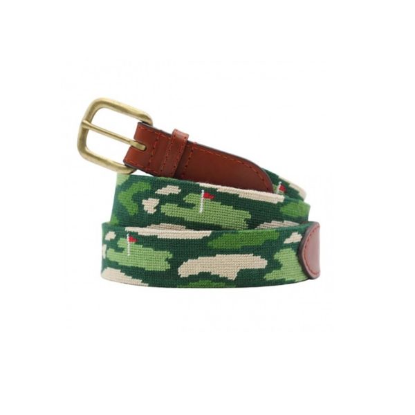 Golfer's Camo Needlepoint Belt